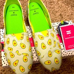 BNIB Toms Alpargata Avocado Shoes sz 8